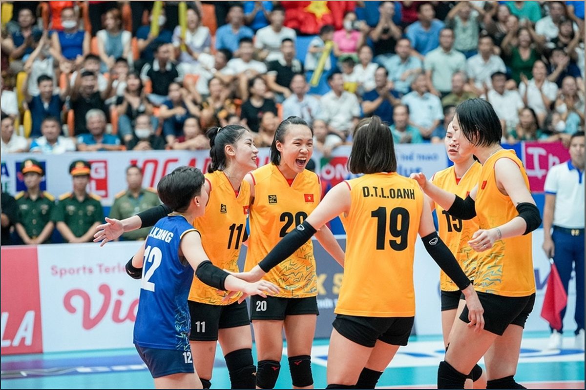 Đội tuyển bóng chuyền nữ Việt Nam thắng ngược Hàn Quốc 3-2 trong trận ra quân Giải vô địch bóng chuyền nữ châu Á 2023 - -1625974119