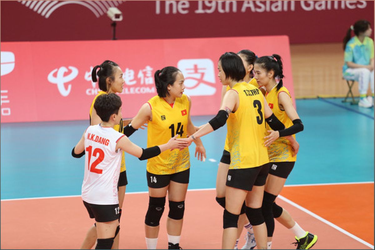 Tuyển bóng chuyền nữ Việt Nam thắng dễ Nepal ở trận ra quân Asiad 19 - 468467236