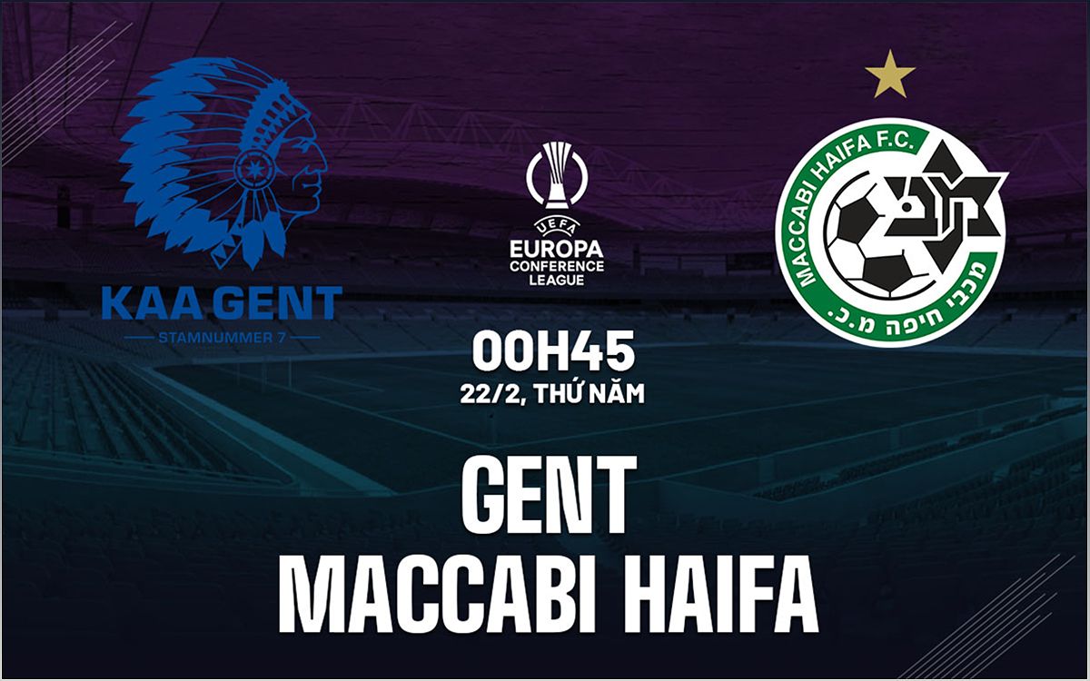 Nhận định Gent vs Maccabi Haifa 0h00 ngày 22/2 (Conference League 2023/24) - 865738390
