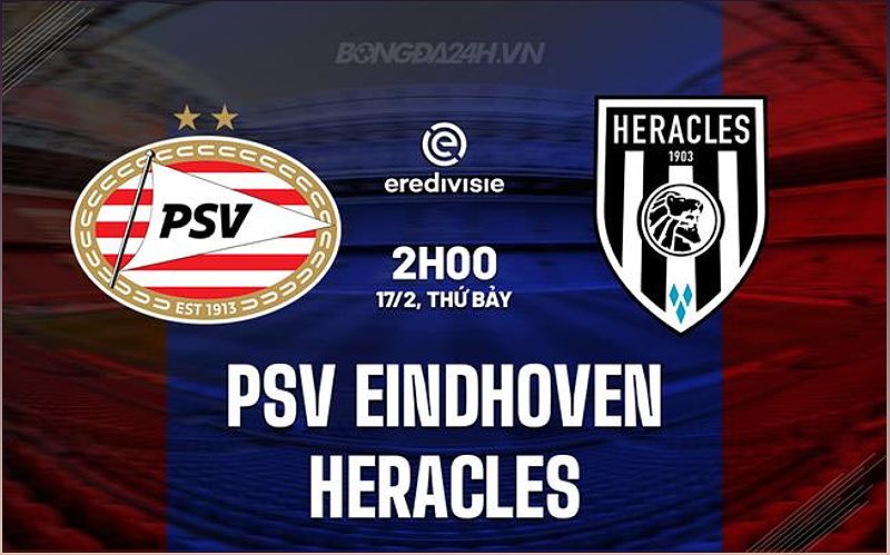 PSV Eindhoven đánh bại Heracles với tỷ số 5-1 - -1293540335