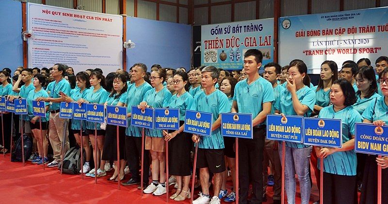 Giải bóng bàn truyền thống tỉnh Gia Lai: Thể dục, thể thao phát triển mạnh mẽ trong cộng đồng lao động - 914313288
