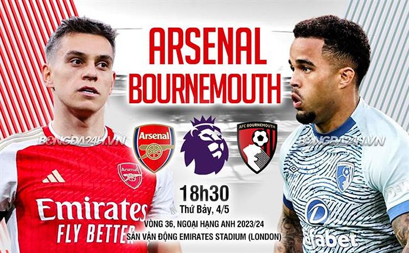 Nhận định trận đấu Arsenal vs Bournemouth: Arsenal được đánh giá cao hơn - 555186031